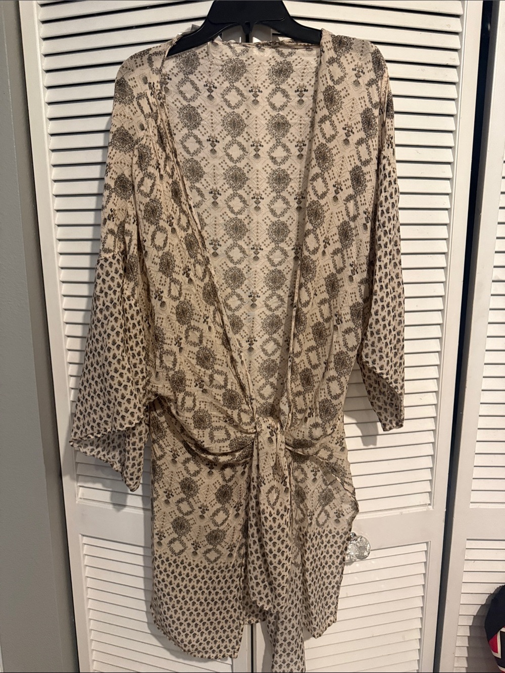 Lucky Brand Neutral  Open Kimono
